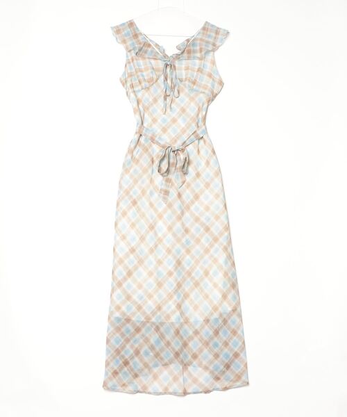 FREE STYLISTS（フリー スタイリスト）の「YUGA_YGMC Check pattern frill dress（ワンピース・レディース・ライトブルー・FREE）」の15枚目の写真