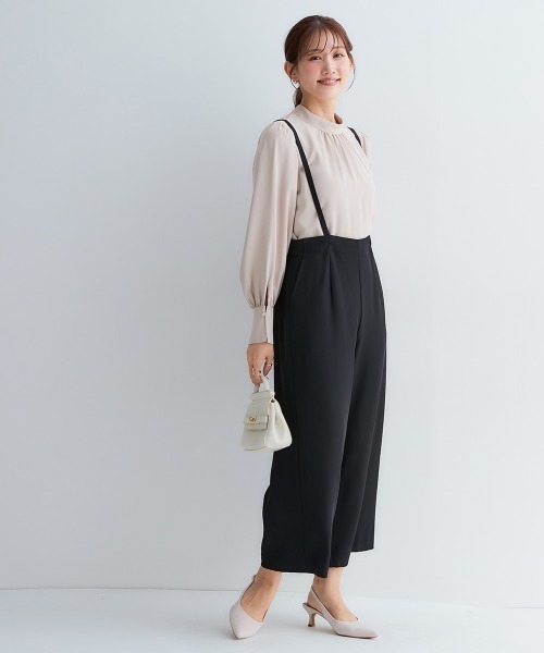 Petitjo（プッチージョ）の「小さいサイズ　袖ボリュームギャザーブラウス　低身長さん・小柄女性（シャツ/ブラウス・レディース・グレイッシュベージュ/ホワイト・PL/PM/PS/PSS）」の18枚目の写真