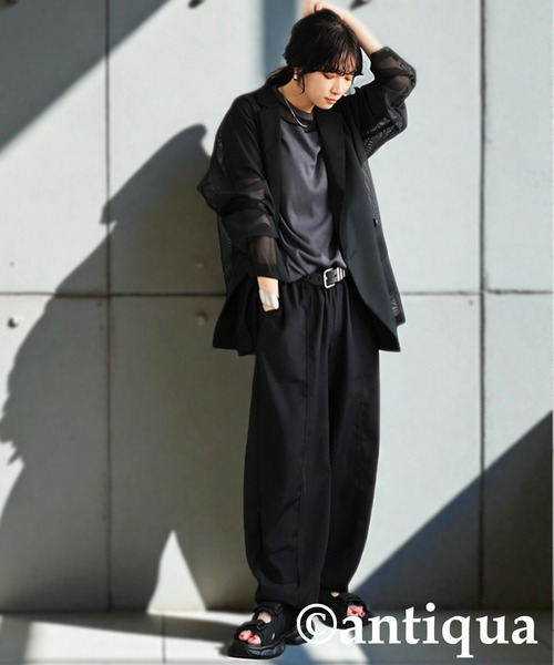 antiqua（アンティカ）の「厚底ベルクロサンダル（サンダル・レディース・ブラック・25cm/24cm/23cm）」の18枚目の写真