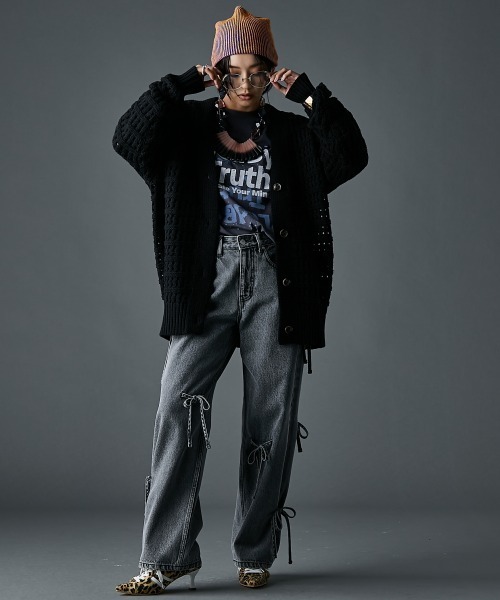 セール】ポコポコVネックニットカーディガン＜大きいサイズ有＞GEVS