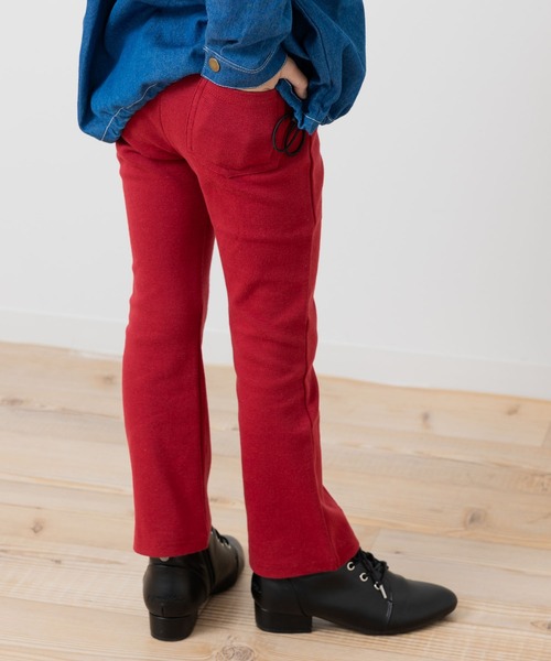 chil2(チルツー)の「ハイパーストレッチ フレアパンツ(その他パンツ・キッズ・チャコールグレー/ラベンダー/ワインレッド/クリーム/ミント/ピンク/グレー/ネイビー/ブラック/ライトブルー・90cm/110cm/130cm/140cm/150cm/100cm/120cm)」の10枚目の写真