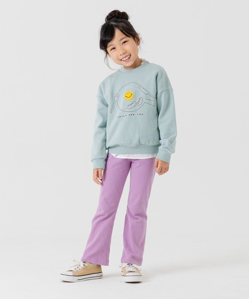 chil2(チルツー)の「ハイパーストレッチ フレアパンツ(その他パンツ・キッズ・チャコールグレー/ラベンダー/ワインレッド/クリーム/ミント/ピンク/グレー/ネイビー/ブラック/ライトブルー・90cm/110cm/130cm/140cm/150cm/100cm/120cm)」の18枚目の写真