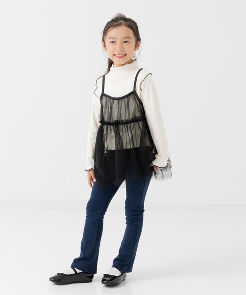 chil2(チルツー)の「ハイパーストレッチ フレアパンツ(その他パンツ・キッズ・チャコールグレー/ラベンダー/ワインレッド/クリーム/ミント/ピンク/グレー/ネイビー/ブラック/ライトブルー・90cm/110cm/130cm/140cm/150cm/100cm/120cm)」の20枚目の写真