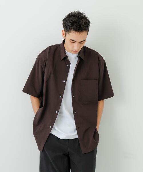 URBAN RESEARCH（アーバンリサーチ）の「NYLON DRY STRETCH SHIRTS（シャツ/ブラウス・メンズ・バーガンディー/ブラック・MEDIUM/LARGE）」の17枚目の写真