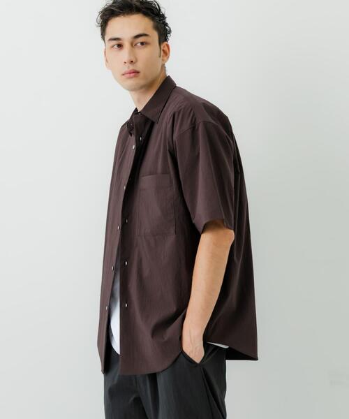 URBAN RESEARCH（アーバンリサーチ）の「NYLON DRY STRETCH SHIRTS（シャツ/ブラウス・メンズ・バーガンディー/ブラック・MEDIUM/LARGE）」の16枚目の写真