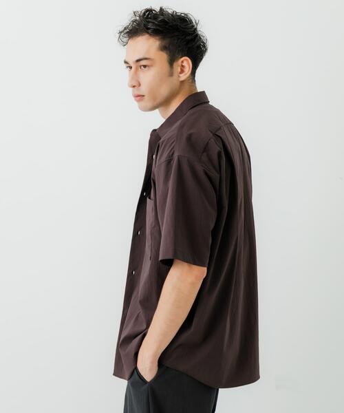 URBAN RESEARCH（アーバンリサーチ）の「NYLON DRY STRETCH SHIRTS（シャツ/ブラウス・メンズ・バーガンディー/ブラック・MEDIUM/LARGE）」の15枚目の写真