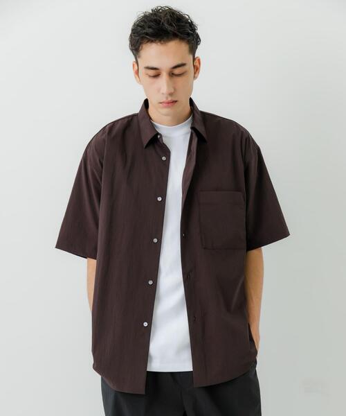 URBAN RESEARCH（アーバンリサーチ）の「NYLON DRY STRETCH SHIRTS（シャツ/ブラウス・メンズ・バーガンディー/ブラック・MEDIUM/LARGE）」の13枚目の写真