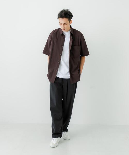 URBAN RESEARCH（アーバンリサーチ）の「NYLON DRY STRETCH SHIRTS（シャツ/ブラウス・メンズ・バーガンディー/ブラック・MEDIUM/LARGE）」の12枚目の写真