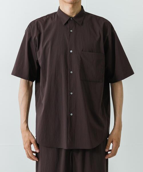URBAN RESEARCH（アーバンリサーチ）の「NYLON DRY STRETCH SHIRTS（シャツ/ブラウス・メンズ・バーガンディー/ブラック・MEDIUM/LARGE）」の10枚目の写真