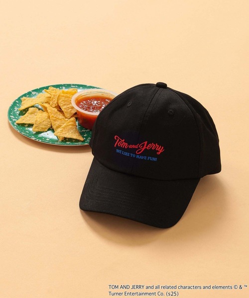 GLOBAL WORK（グローバルワーク）の「TOM and JERRY/CAP/576617（キャップ・キッズ・ブラック/オフホワイト・56cm/54cm）」の2枚目の写真