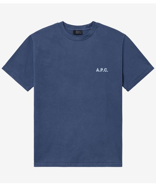 A.P.C.（アーペーセー）の「T-SHIRT CUMBERLAND（Tシャツ/カットソー・メンズ・グレー/ブルー・S/M/L/XS）」の2枚目の写真