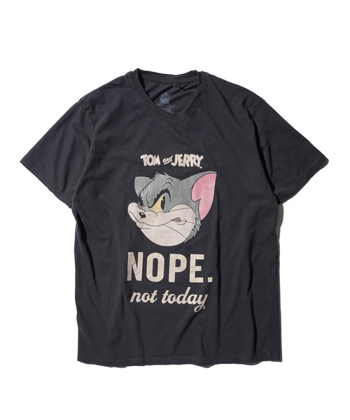 THRIFTY LOOK(スリフティールック)の「THRIFTY LOOK / スリフティールック THRIFTY"TOM&JERRY"TEE トム&ジェリーTシャツ ユーズド加工(Tシャツ/カットソー・メンズ・ブラック・MEDIUM/X-LARGE/LARGE)」の2枚目の写真