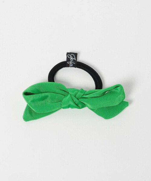 Jennifer Ouellette（ジュエファーオウレット）の「＜Jennifer Ouellette＞BOW ポニー（ヘアゴム・レディース・ベージュ/ケリーグリーン/ブラック・FREE）」の3枚目の写真
