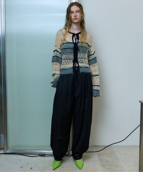 メゾンスペシャル　カーディガン　02 PRE-ORDER】2way Ribbon Cardigan/2WAYリボンカーディガン