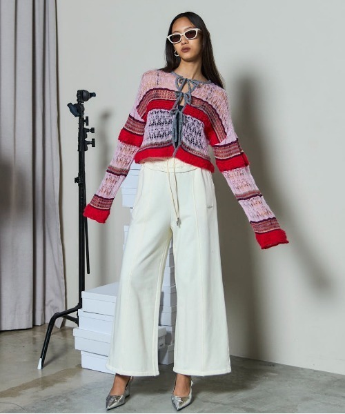 トップス MAISON SPECIAL 2way Ribbon Cardigan PRE-ORDER】2way Ribbon Cardigan