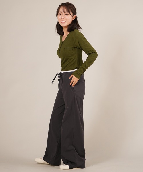 ムラサキスポーツ(ムラサキスポーツ)の「RIKKA FEMME/リッカファム イージーパンツ 速乾 UVカット RF25FW11(その他パンツ・レディース・ブラック/グレー・FREE)」の18枚目の写真