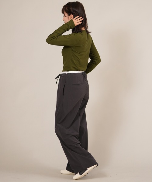 ムラサキスポーツ(ムラサキスポーツ)の「RIKKA FEMME/リッカファム イージーパンツ 速乾 UVカット RF25FW11(その他パンツ・レディース・ブラック/グレー・FREE)」の19枚目の写真
