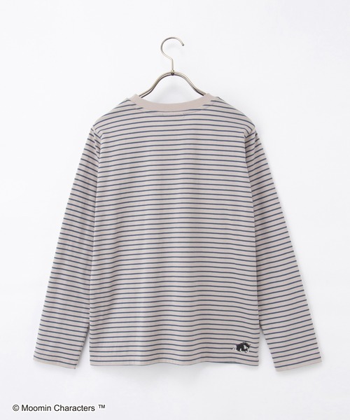 Honeys（ハニーズ）の「ムーミン／長袖Ｔシャツ（Tシャツ/カットソー・レディース・ピンク/ホワイト×レッド/ブラウン系その他/グレー系その他/スミクロ/オートミール・S/M/LL/L）」の18枚目の写真