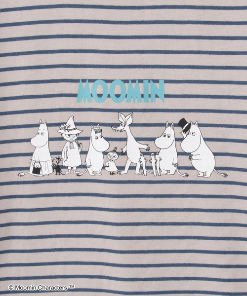 Honeys（ハニーズ）の「ムーミン／長袖Ｔシャツ（Tシャツ/カットソー・レディース・ピンク/ホワイト×レッド/ブラウン系その他/グレー系その他/スミクロ/オートミール・S/M/LL/L）」の19枚目の写真