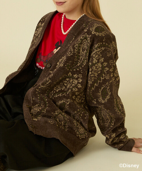 セール】ペイズリーニットカーディガン（カーディガン/ボレロ