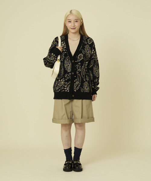 ロエン　ペイズリースカルロングカーディガン ロエンペイズリースカルロングカーディガン