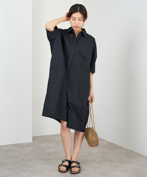 IENA（イエナ）の「《WEB限定/追加》C.ブロードショートオールインワン（つなぎ/オールインワン・レディース・ブラック・38/36）」の14枚目の写真