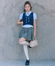 OLIVE des OLIVE | シャツ×ケーブルベストセット(シャツ/ブラウス)