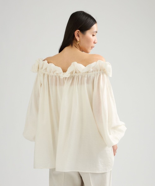 Chaos（カオス）の「Chaos(カオス)/ ナロパブラウス（シャツ/ブラウス・レディース・モカ/チャコールグレー/ライトベージュ/ホワイト・FREE）」の7枚目の写真