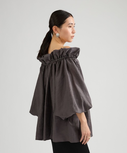 Chaos（カオス）の「Chaos(カオス)/ ナロパブラウス（シャツ/ブラウス・レディース・モカ/チャコールグレー/ライトベージュ/ホワイト・FREE）」の12枚目の写真