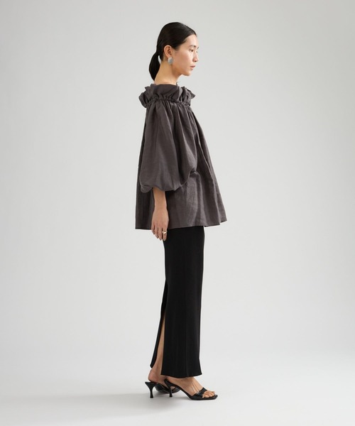 Chaos（カオス）の「Chaos(カオス)/ ナロパブラウス（シャツ/ブラウス・レディース・モカ/チャコールグレー/ライトベージュ/ホワイト・FREE）」の16枚目の写真