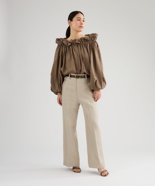 Chaos（カオス）の「Chaos(カオス)/ ナロパブラウス（シャツ/ブラウス・レディース・モカ/チャコールグレー/ライトベージュ/ホワイト・FREE）」の20枚目の写真