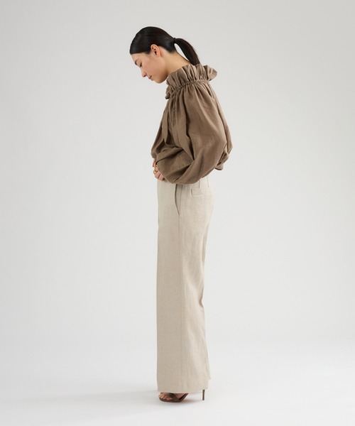 Chaos（カオス）の「Chaos(カオス)/ ナロパブラウス（シャツ/ブラウス・レディース・モカ/チャコールグレー/ライトベージュ/ホワイト・FREE）」の21枚目の写真