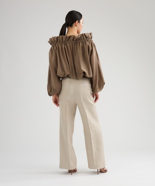 Chaos（カオス）の「Chaos(カオス)/ ナロパブラウス（シャツ/ブラウス・レディース・モカ/チャコールグレー/ライトベージュ/ホワイト・FREE）」の22枚目の写真