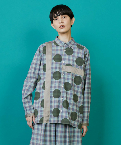 セール】チェックオンドット シャツ（シャツ/ブラウス）｜FRAPBOIS