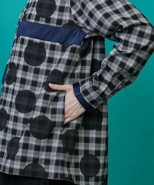 FRAPBOIS（フラボア）の「チェックオンドット シャツ（シャツ/ブラウス