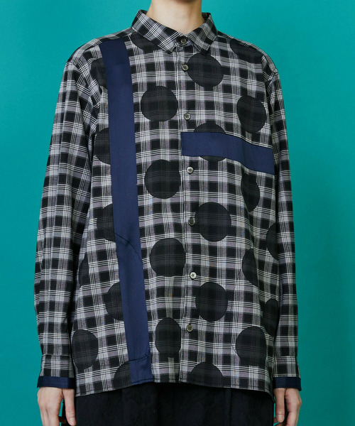 FRAPBOIS（フラボア）の「チェックオンドット シャツ（シャツ/ブラウス