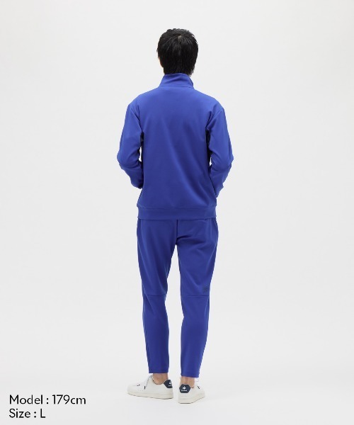 le coq sportif(ルコックスポルティフ)の「【ルコックスポルティフ】吸汗/ストレッチ/UVカットEssentialジャージジャケット(ジャージ・メンズ・ブルー/ネイビー/ブラック・XL/L/M/S/XXL)」の9枚目の写真