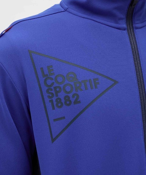 le coq sportif(ルコックスポルティフ)の「【ルコックスポルティフ】吸汗/ストレッチ/UVカットEssentialジャージジャケット(ジャージ・メンズ・ブルー/ネイビー/ブラック・XL/L/M/S/XXL)」の11枚目の写真