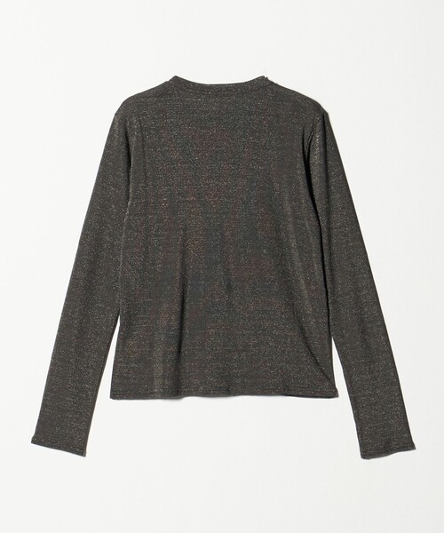 steven alan ラメ ジャージー ポロカットソー　フリー　ブラック系 Steven Alan（スティーブンアラン）の「＜Steven Alan＞ラメ