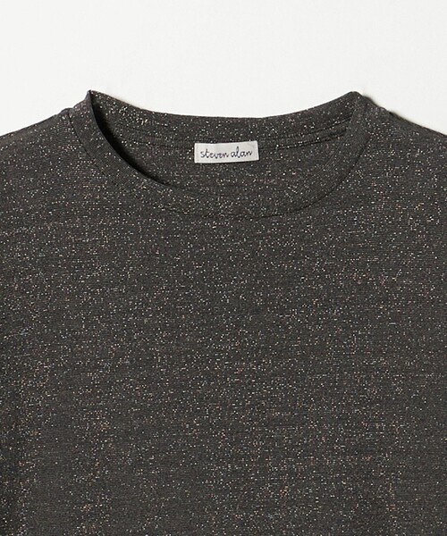 steaven alan ラメジャージーポロカットソー Steven Alan＞ラメ ジャージー ポロカットソー