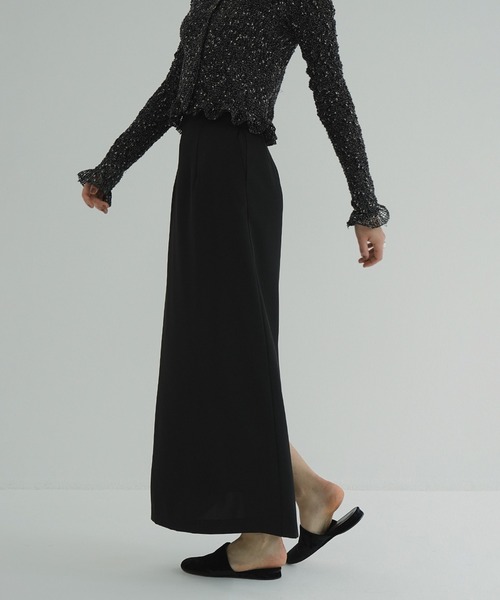 CLANE 新品 HIGH WAIST STRAIGHT SATIN SKIRT HIGH WAIST STRAIGHT SATIN SKIRT（スカート）｜CLANE（クラネ