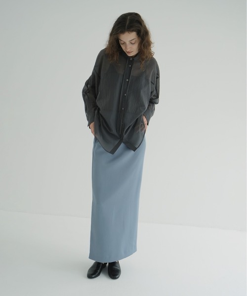 CLANE 新品 HIGH WAIST STRAIGHT SATIN SKIRT HIGH WAIST STRAIGHT SATIN SKIRT（スカート）｜CLANE（クラネ