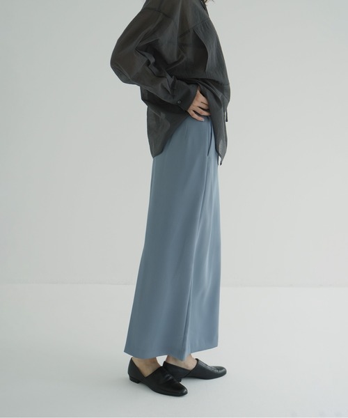 セール】HIGH WAIST STRAIGHT SATIN SKIRT（スカート）｜CLANE（クラネ