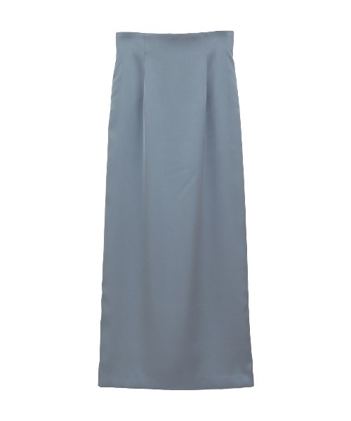 CLANE（クラネ）の「HIGH WAIST STRAIGHT SATIN SKIRT（スカート・レディース・ブラック/ブルー・0/1/2）」の15枚目の写真