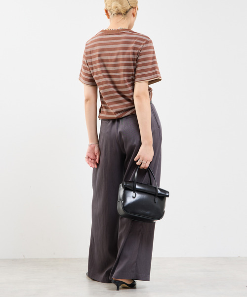 SOFFITTO(ソフィット)の「接触冷感タックリラックスパンツ(その他パンツ・レディース・チャコールグレー/ブラウン・S/M)」の13枚目の写真