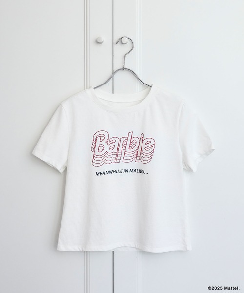 ELLEgirl(エルガール)の「《Barbie×ELLEgirl》 コンパクトTシャツ(Tシャツ/カットソー・レディース・オフホワイト/チャコール・FREE)」の6枚目の写真