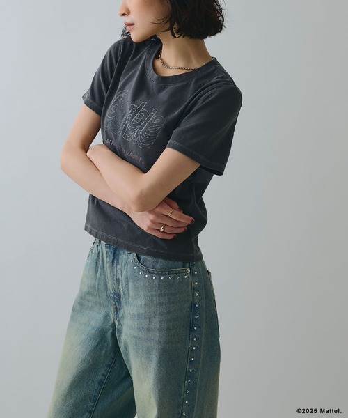 ELLEgirl(エルガール)の「《Barbie×ELLEgirl》 コンパクトTシャツ(Tシャツ/カットソー・レディース・オフホワイト/チャコール・FREE)」の11枚目の写真