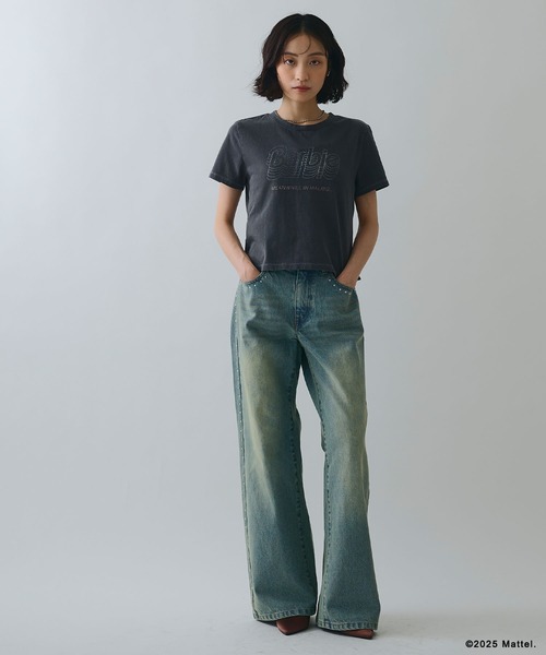 ELLEgirl(エルガール)の「《Barbie×ELLEgirl》 コンパクトTシャツ(Tシャツ/カットソー・レディース・オフホワイト/チャコール・FREE)」の18枚目の写真