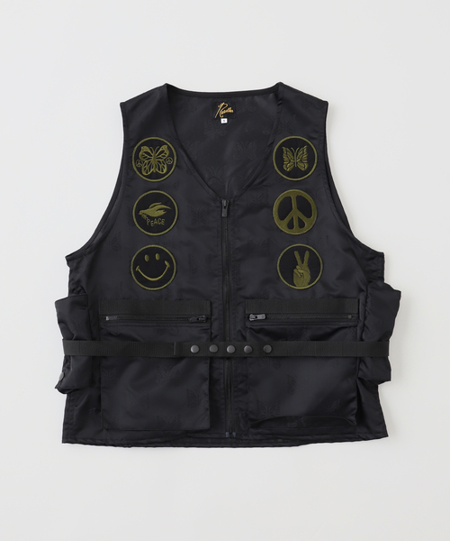 NEEDLES/ニードルズ/RADIO VEST - PAPILLON　ベスト セール】NEEDLES(ニードルズ) Radio Vest - Papillon Jacquard S