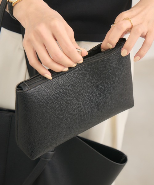 ポーチ付き！】ノットフェイクレザーバッグ（トートバッグ）｜NEUNA